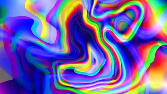 抽象液体彩色扭曲闪亮背景