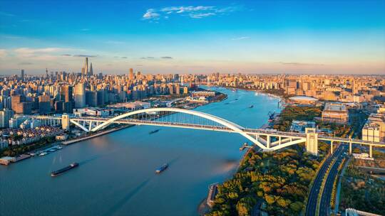 上海市卢浦大桥城市环境