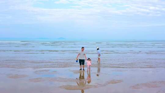 赶海 亲子海边游