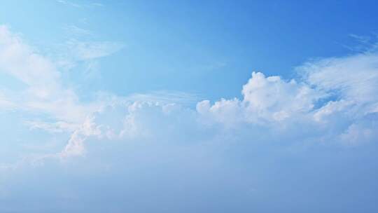 天空蓝天流动的白云时间流逝空镜