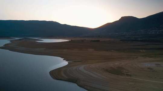 平原草原湿地河流大自然航拍