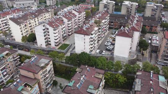 航拍湖北宜昌西陵区城区建设