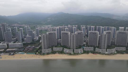 海滨住宅楼航拍