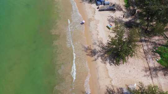 阳江珍珠湾海滩航拍