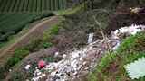 农村白色垃圾垃圾遍地生态环保环境破坏高清在线视频素材下载
