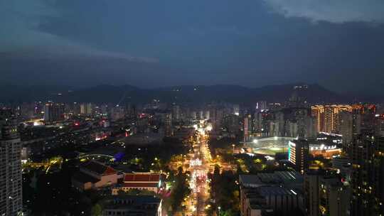 福建莆田东园东路夜景莆田夜景