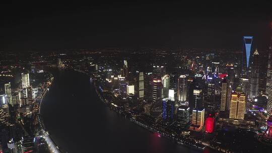 上海外滩陆家嘴夜景