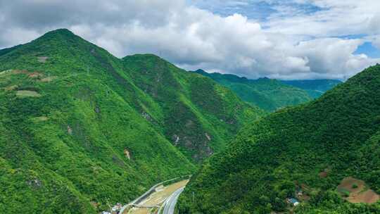 陕西商洛柞水县 秦岭风光