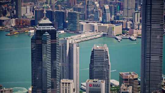 【正版素材】香港大景全景大气俯拍