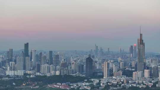 南京玄武区大景南京大景紫峰大厦航拍