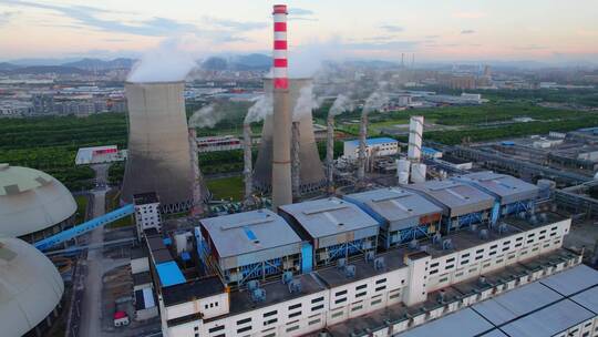 宁波工业园区热电厂航拍