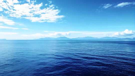 广阔空旷平静的海面自然风景宣传片背景