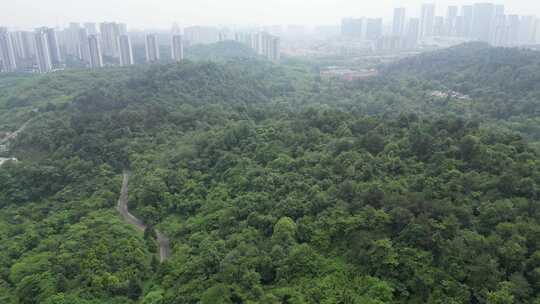 贵州贵阳观山湖公园航拍