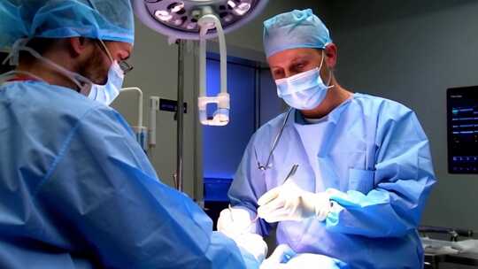 医院医生在手术室给病人做手术ai素材原创