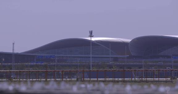 大兴机场 航站楼艺术顶棚 北京新地标 摇