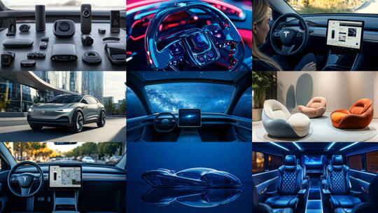 新能源车内智能AI黑科技4高清在线视频素材下载