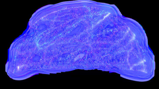 蓝色抽象艺术形态