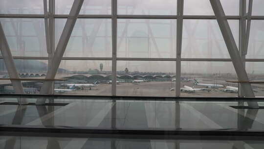 香港国际机场视频素材模板下载