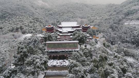 金华山双龙景区 雪景