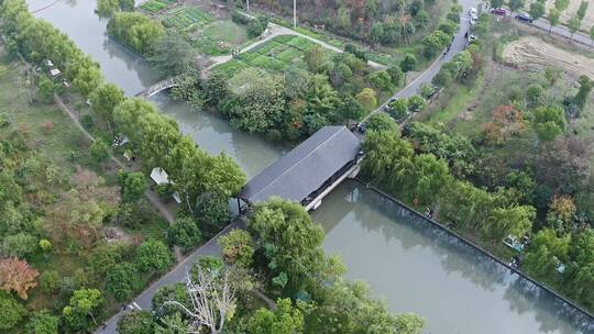 上海广富林郊野公园河间桥廊