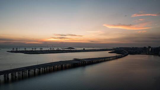 深圳前海大铲湾码头与深中通道