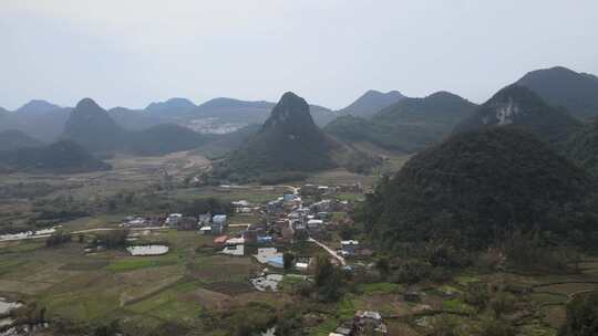 广西柳州塞隆妙景屯农村航拍