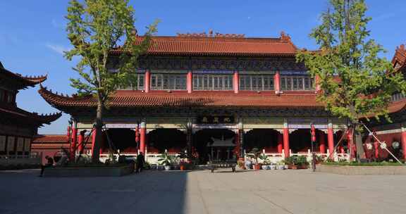 古色古香的佛教建筑 苏州皇罗禅寺古建筑