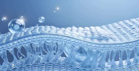 4K玻尿酸补水护肤动画