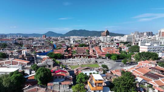 泉州天后宫航拍德济门遗址泉州寺庙古建筑