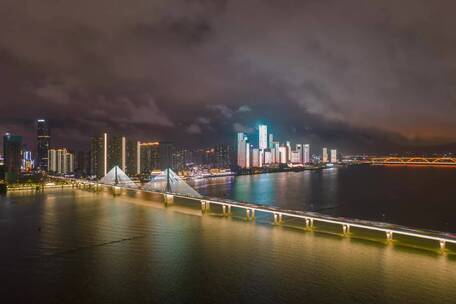 长沙银盆岭大桥夜景