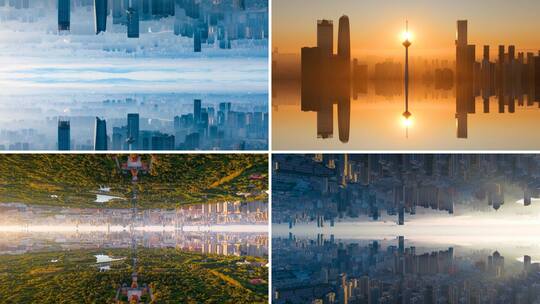 盗梦空间 镜像城市高清在线视频素材下载