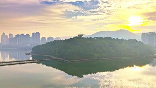 4k长沙梅溪湖文化岛景观塔