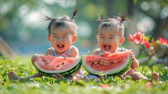 西瓜 夏日 吃西瓜 冰西瓜 夏至