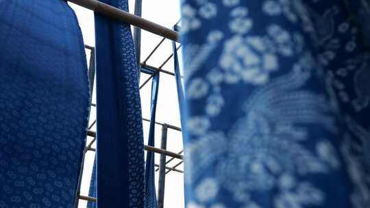 乌镇染布坊蓝印花布传统工艺