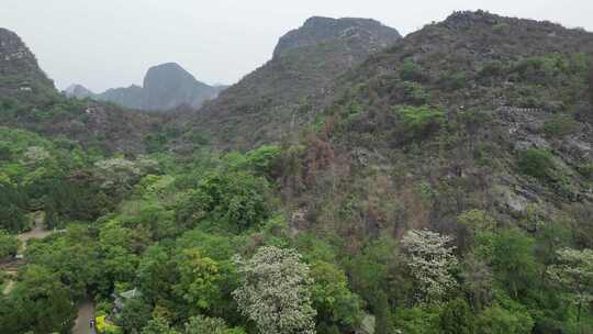 广西桂林西山4A景区航拍