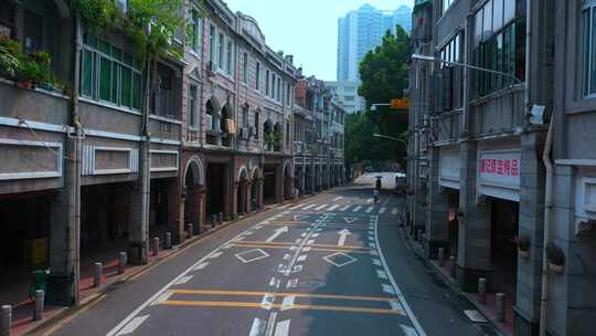 广州人文老街骑楼传统古街
