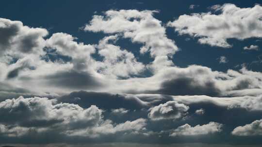 8k天空云的快速移动和时间的流逝