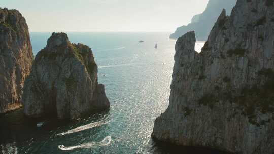 卡普里岛，岛屿，悬崖，海