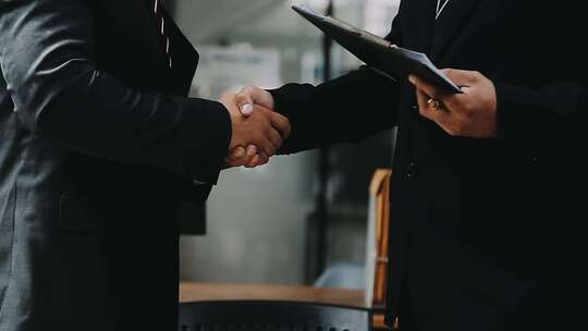 商务商业合作共赢 签约 谈判 