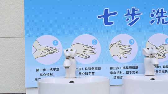 【4K】七步洗手法宣传图视频素材模板下载