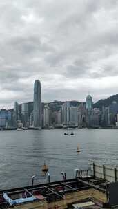 香港维多利亚港城市建筑景观