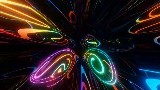 动感彩色光效背景素材