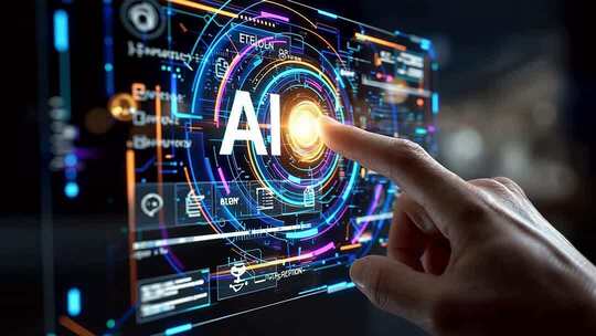 手指点击AI界面素材