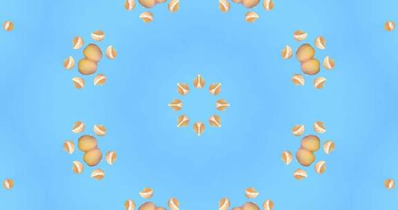 531 4K时尚动感创意水果拼接万花筒