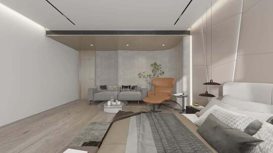 现代家居室内卧室空镜合集