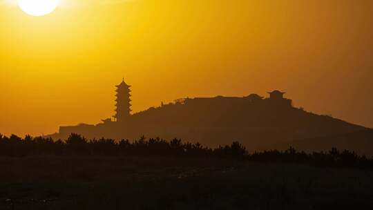 昊天寺日落