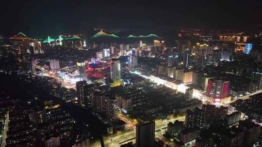 合集 航拍宜昌城市地标夜景