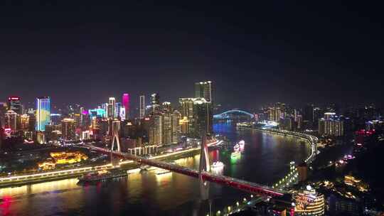 重庆夜景航拍4K