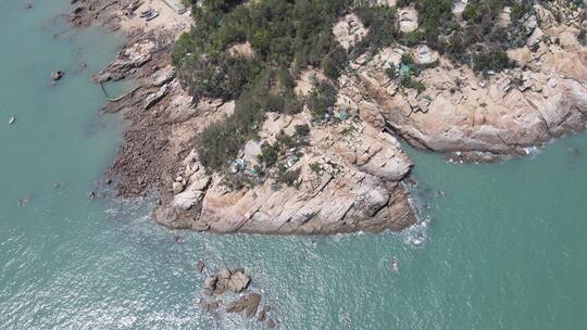 航拍 蓝色 海洋 大海 湄洲岛 风光