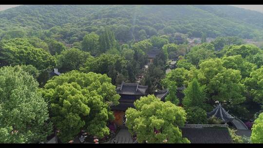 【空镜】4K航拍-无锡锡惠公园-惠山古镇